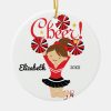 black red cheer brunette cheerleader ornament r314c1934f2444dad8358d4bb1412527f x7s2y 8byvr 1000 - Personalized Ornaments Store