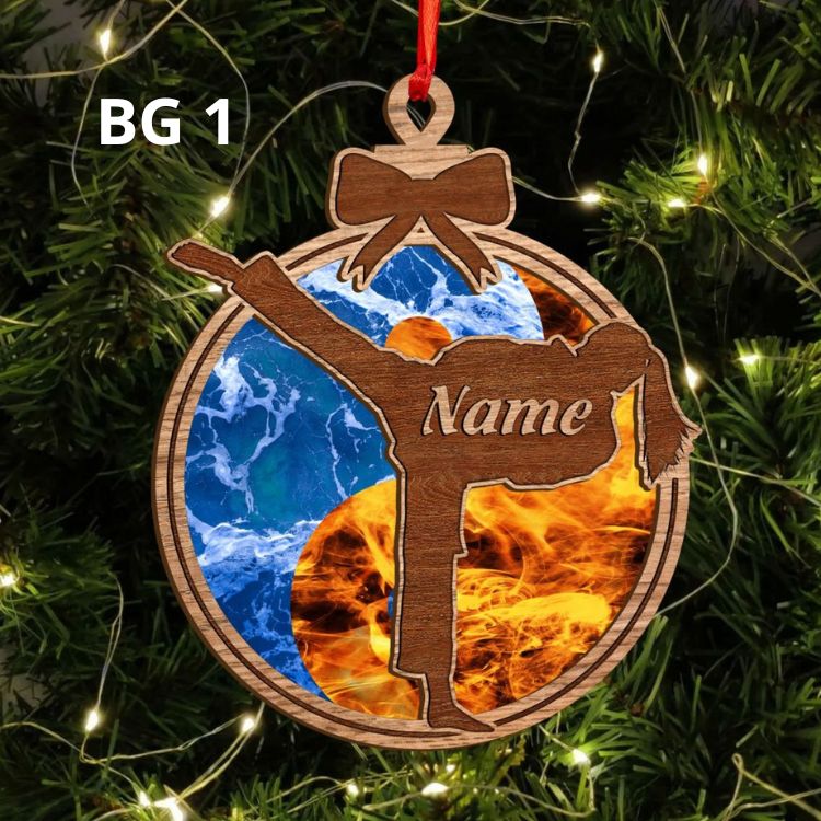 karate ornament 11 - Personalized Ornaments Store