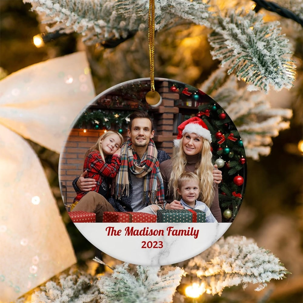 Personalized 2023 Christmas Ornaments with Photo