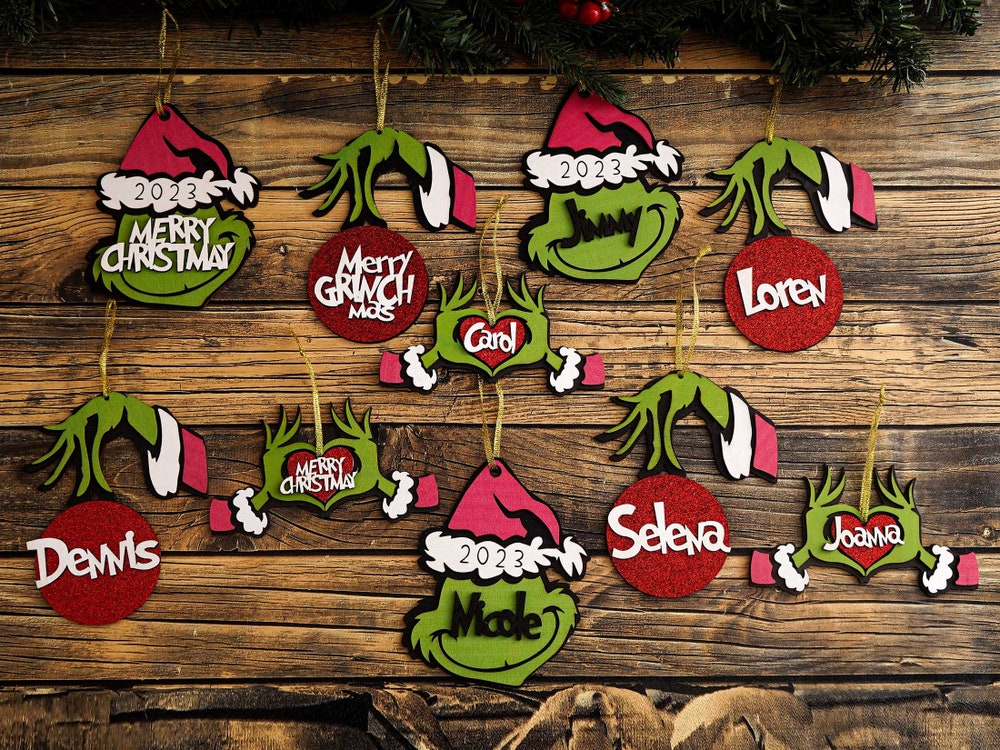 Personalized Grinch Ornament Christmas Ornament