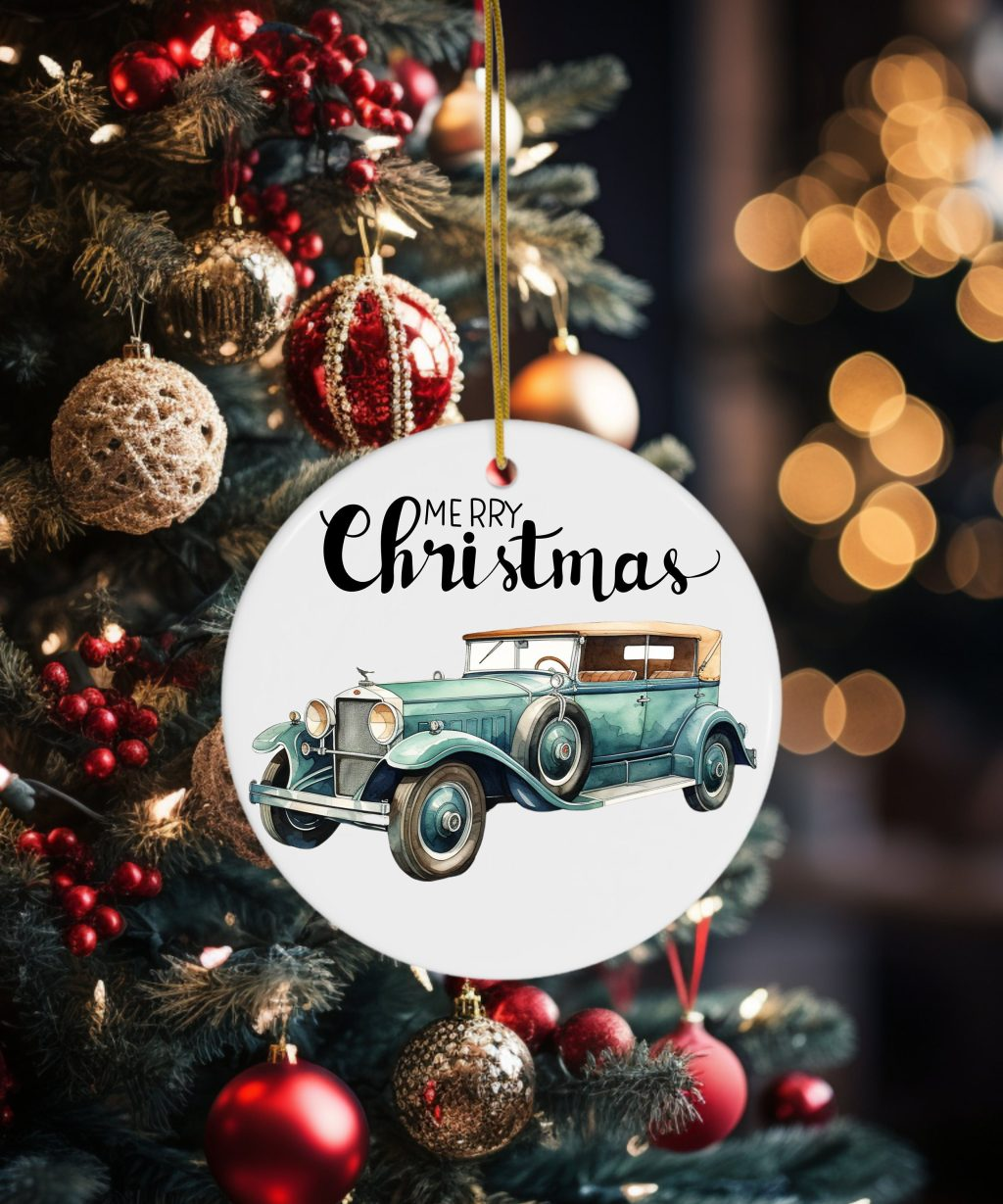 Vintage Car Vintage Christmas Ornaments